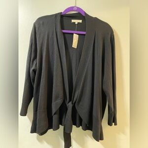 NWT Retrology Black Cardigan Sweater